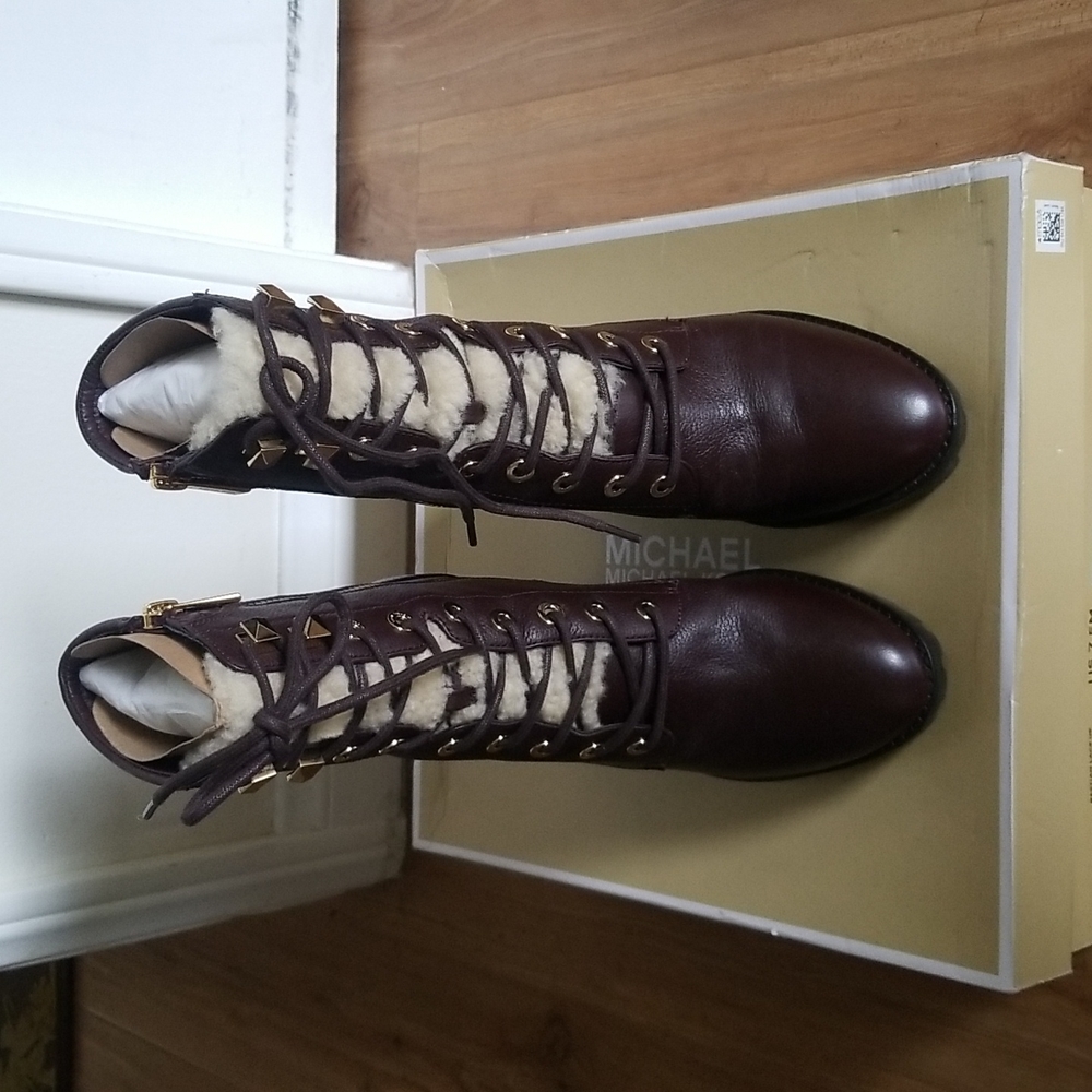 Michael Kors lace up boots